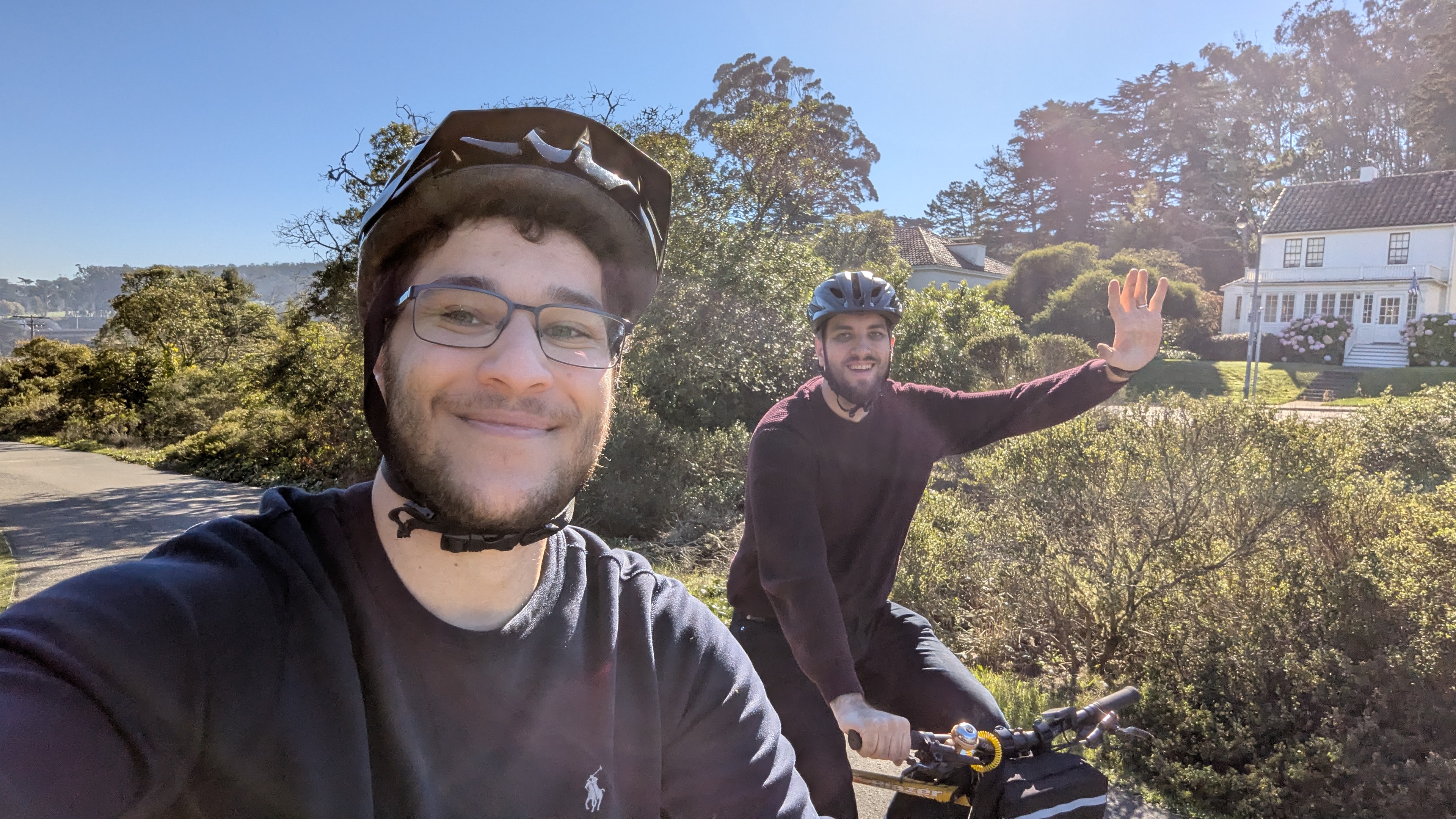 Ayman and Jonas cycling